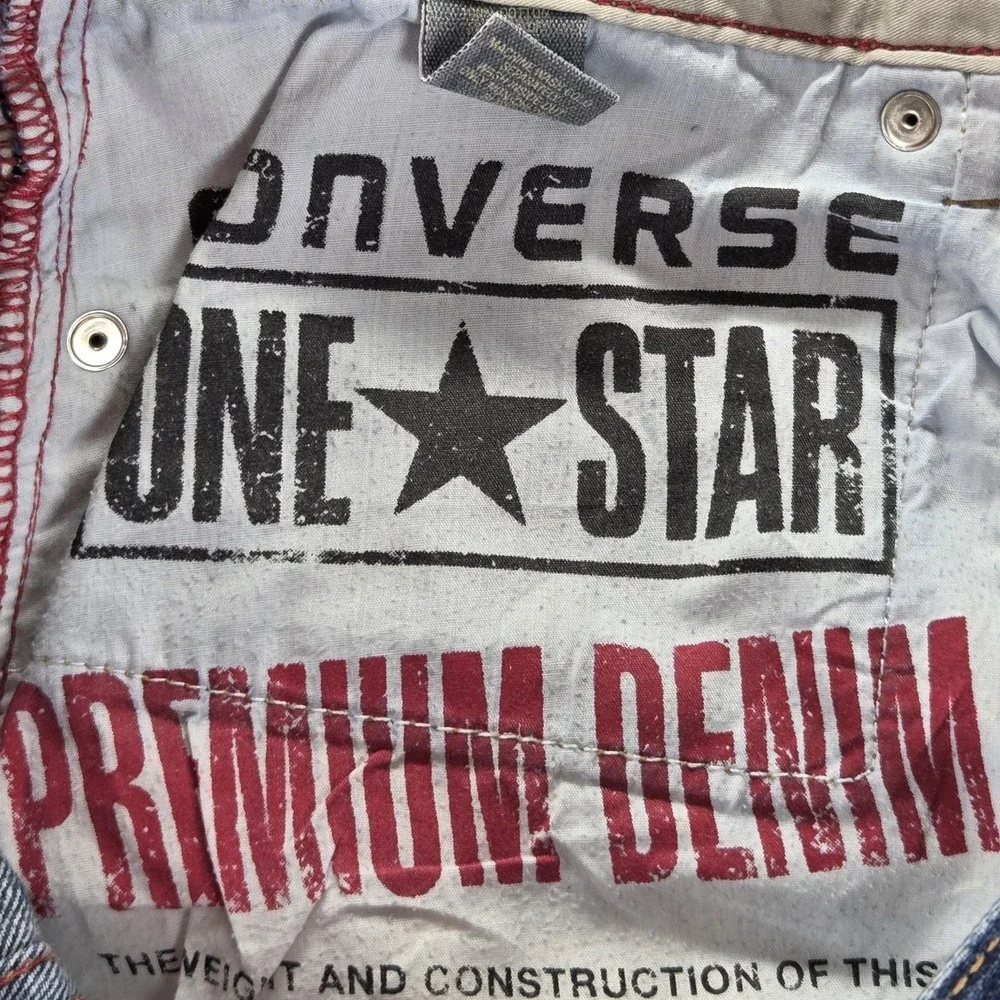 Converse Jeans Mens Blue Selvedge One Star Straight Fits 32x32